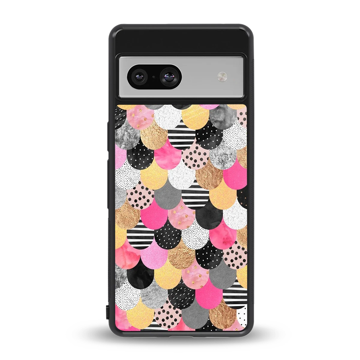 Mermaid Glow back phone cover | glass case for google pixel 7a