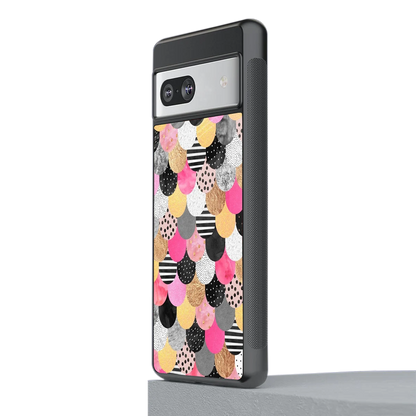 Mermaid Glow stylish phone case for google pixel 7a | glossy glass and slim fit