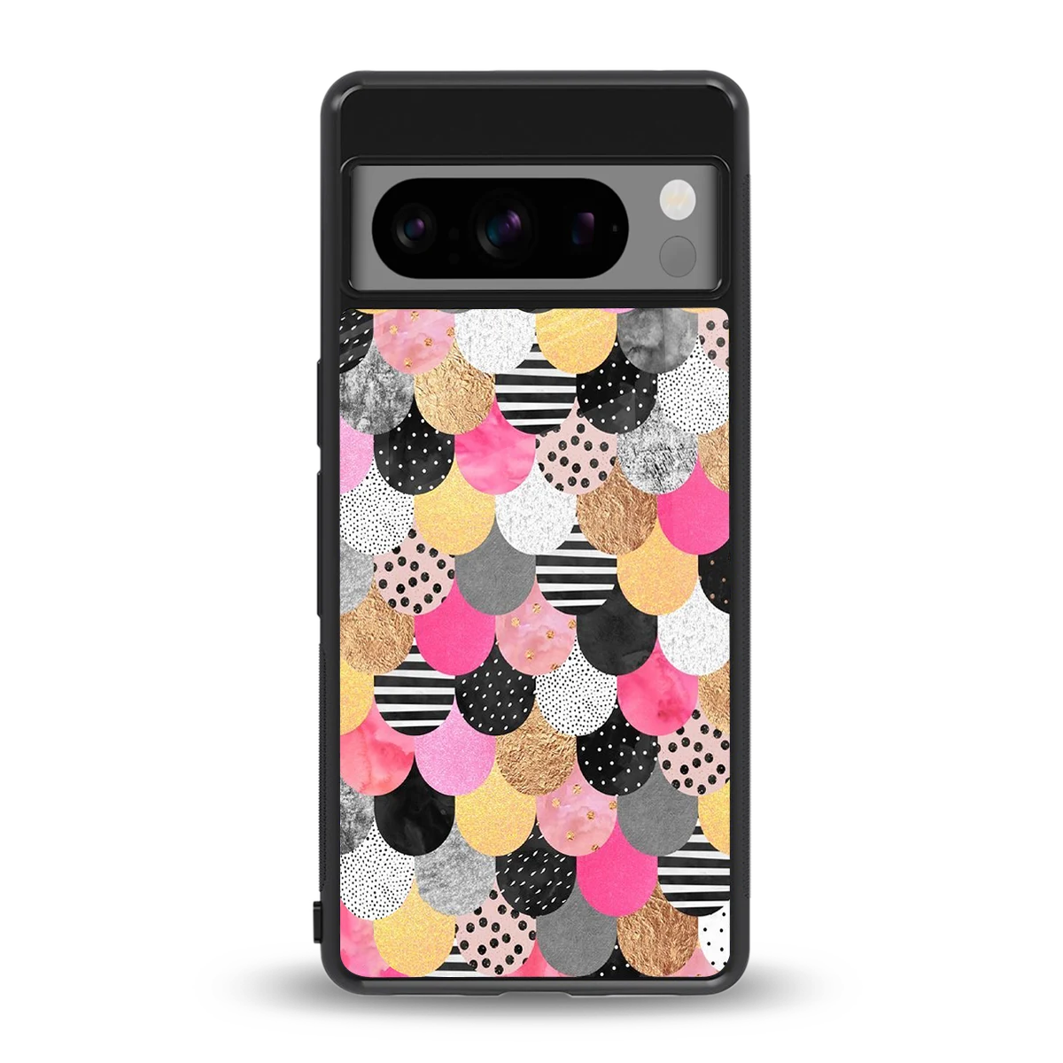 Mermaid Glow back phone cover | glass case for google pixel 8 pro