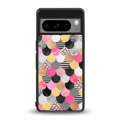 Mermaid Glow back phone cover | glass case for google pixel 8 pro