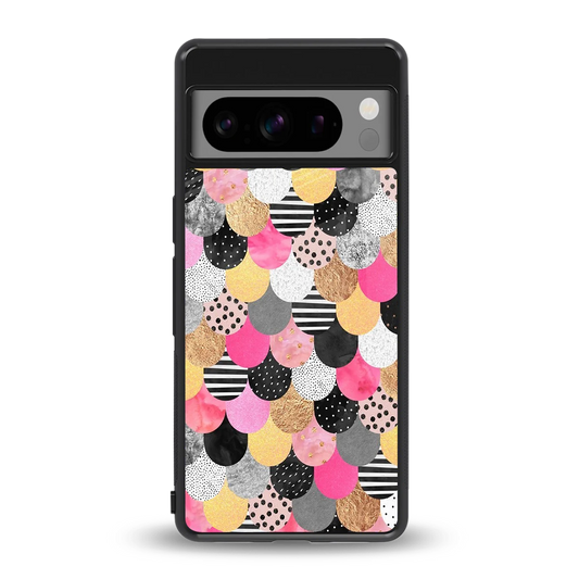 Mermaid Glow back phone cover | glass case for google pixel 8 pro