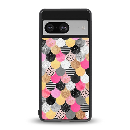 Mermaid Glow back phone cover | glass case for google pixel 8