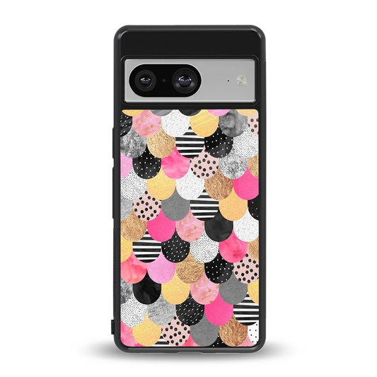 Mermaid Glow back phone cover | glass case for google pixel 8