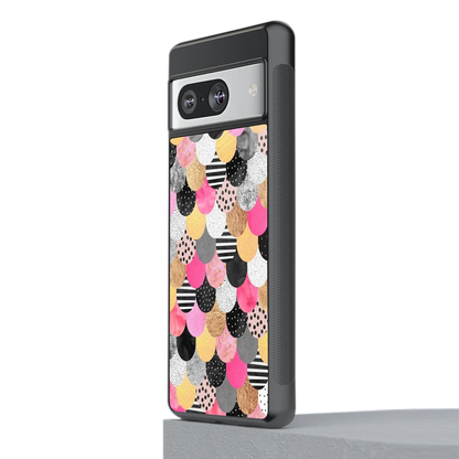 Mermaid Glow stylish phone case for google pixel 8 | glossy glass and slim fit
