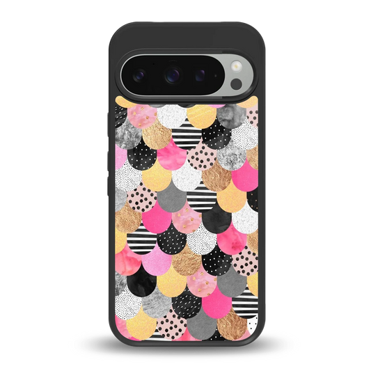 Mermaid Glow back phone cover | glass case for google pixel 9 pro