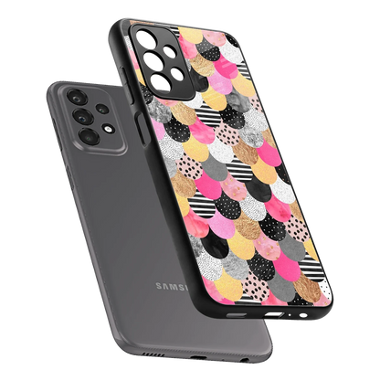 Mermaid Glow sleek samsung galaxy a23 cover with tempered glass back and TPU edges