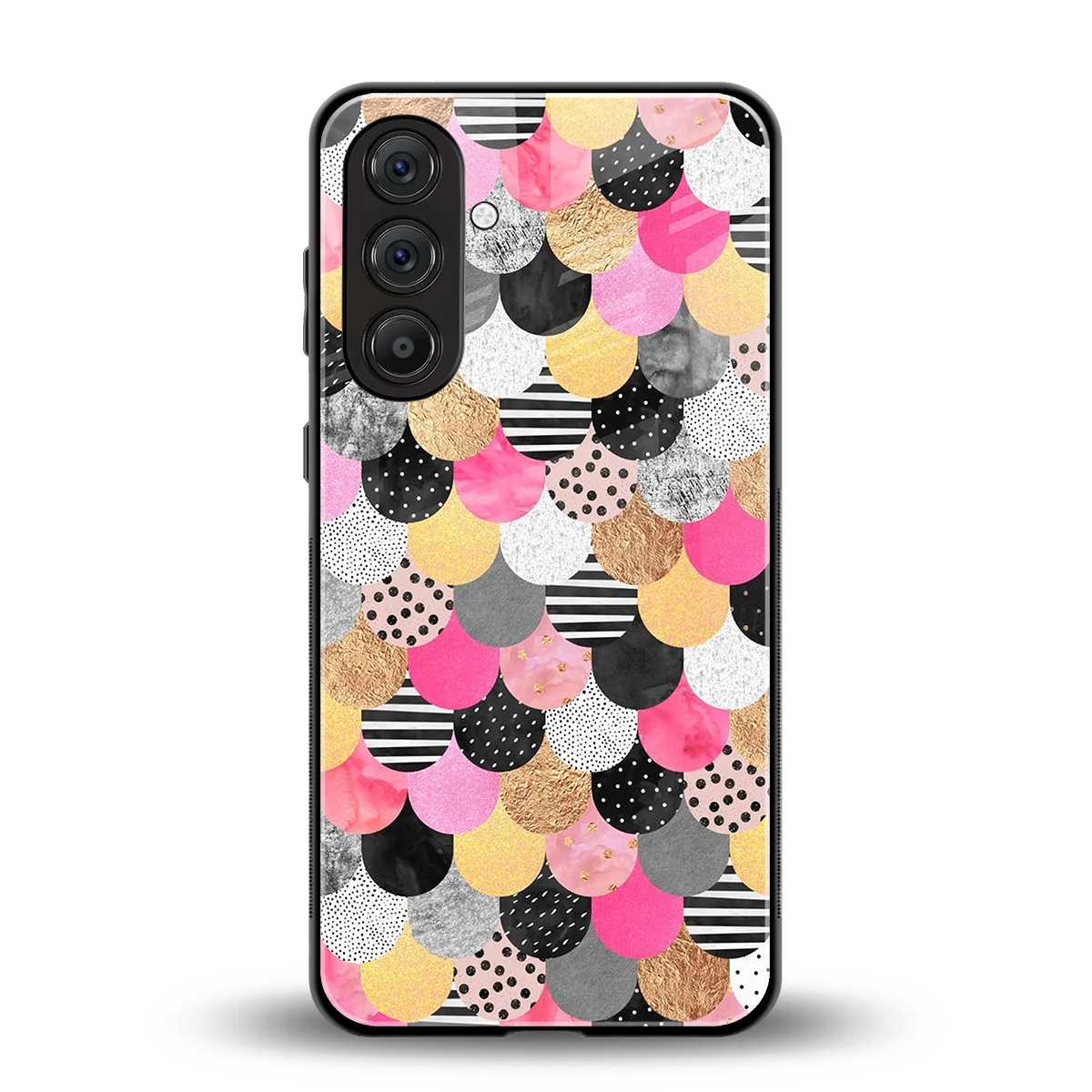 Mermaid Glow back phone cover | glass case for samsung galaxy m35 5g