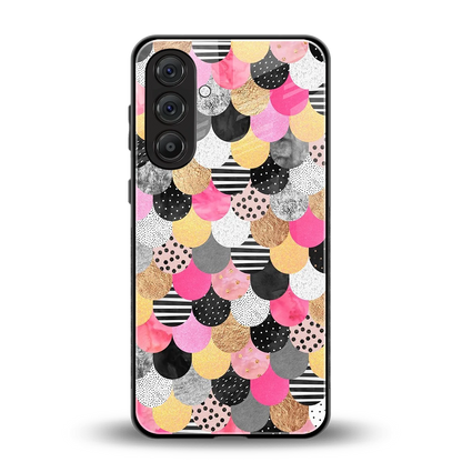 Mermaid Glow back phone cover | glass case for samsung galaxy m35 5g