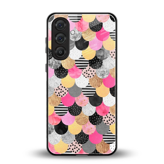 Mermaid Glow back phone cover | glass case for samsung galaxy m35 5g