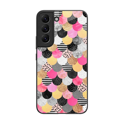 Mermaid Glow back phone cover | glass case for samsung galaxy s22