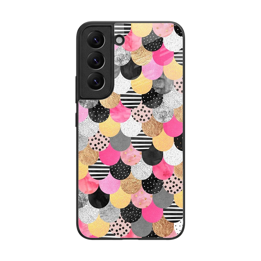 Mermaid Glow back phone cover | glass case for samsung galaxy s22
