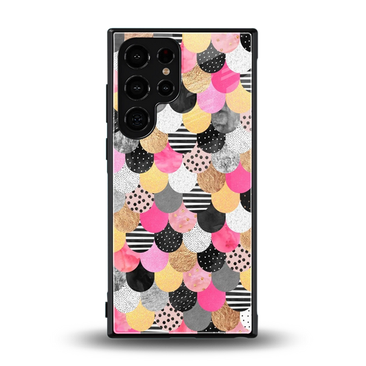 Mermaid Glow back phone cover | glass case for samsung galaxy s24 ultra