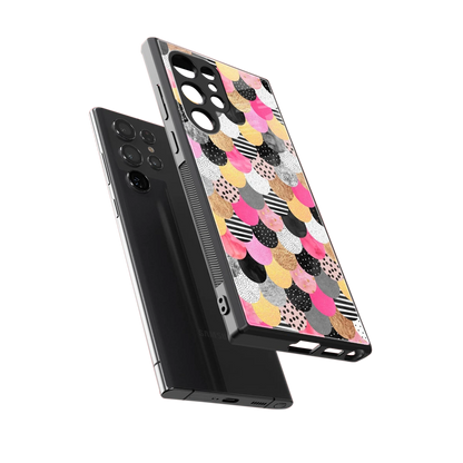 Mermaid Glow sleek samsung galaxy s24 ultra cover with tempered glass back and TPU edges