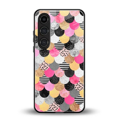 Mermaid Glow back phone cover | glass case for samsung galaxy s25