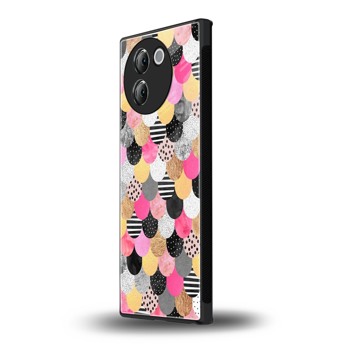 Mermaid Glow vivo v30e mobile cover | shockproof glass phone case