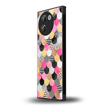 Mermaid Glow vivo v30e mobile cover | shockproof glass phone case