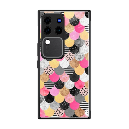 Mermaid Glow back phone cover | glass case forvivo v30 pro