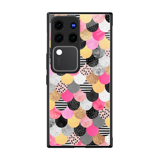 Mermaid Glow back phone cover | glass case forvivo v30 pro