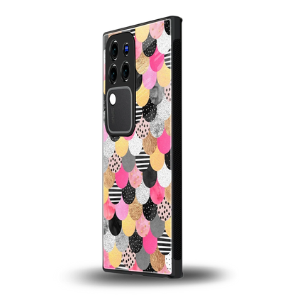 Mermaid Glowvivo v30 pro mobile cover | shockproof glass phone case