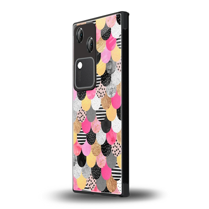 Mermaid Glow vivo v30 mobile cover | shockproof glass phone case