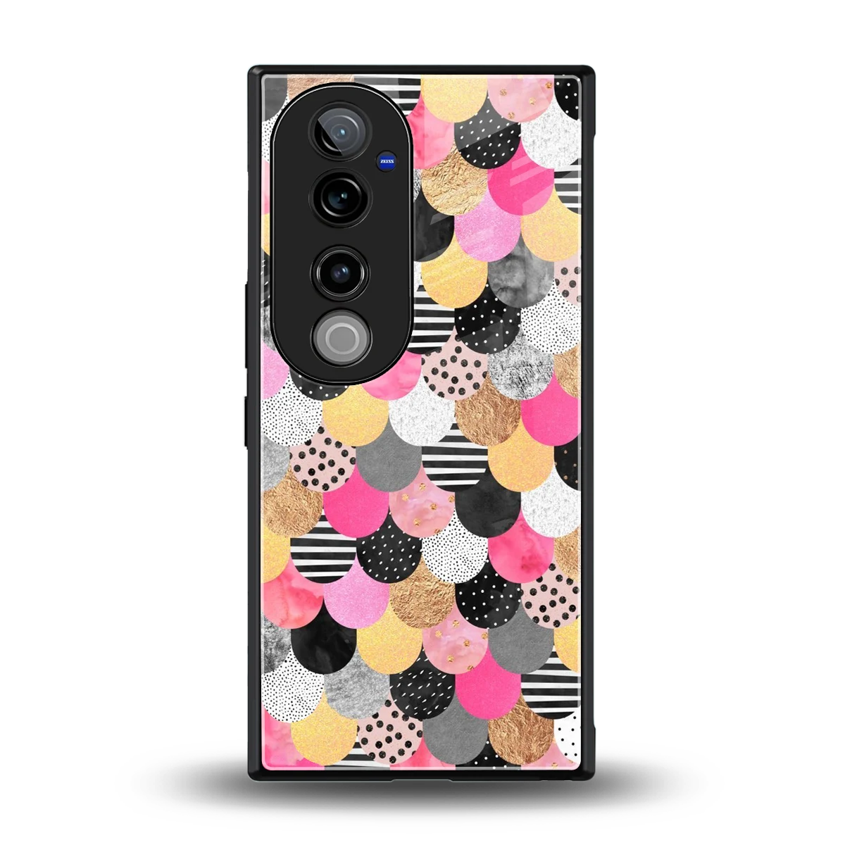 Mermaid Glow back phone cover | glass case for vivo v40 pro