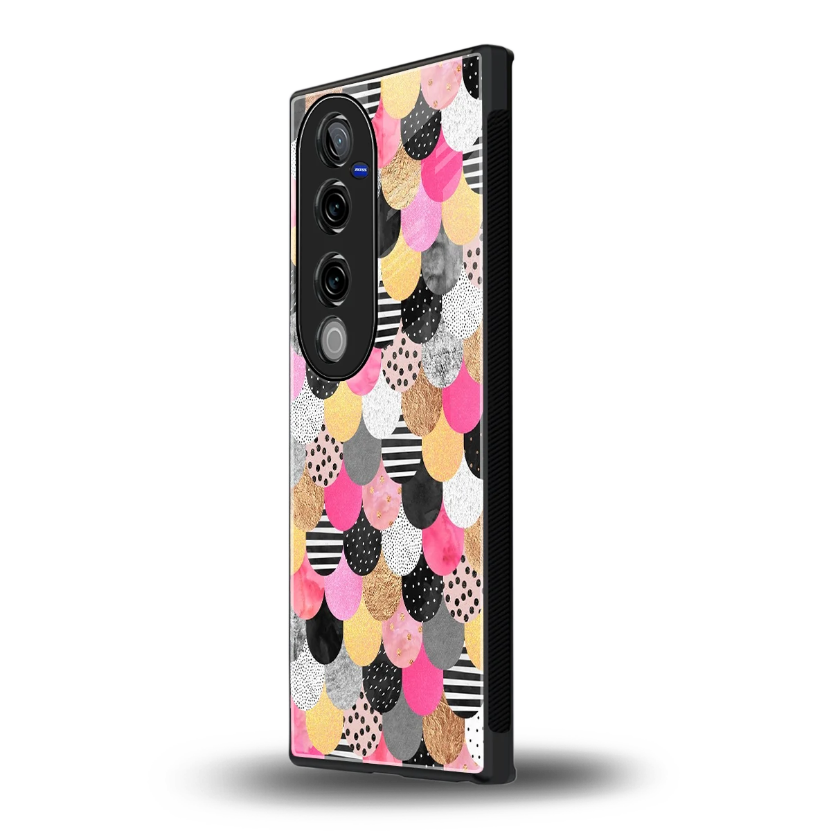 Mermaid Glow vivo v40 pro mobile cover | shockproof glass phone case