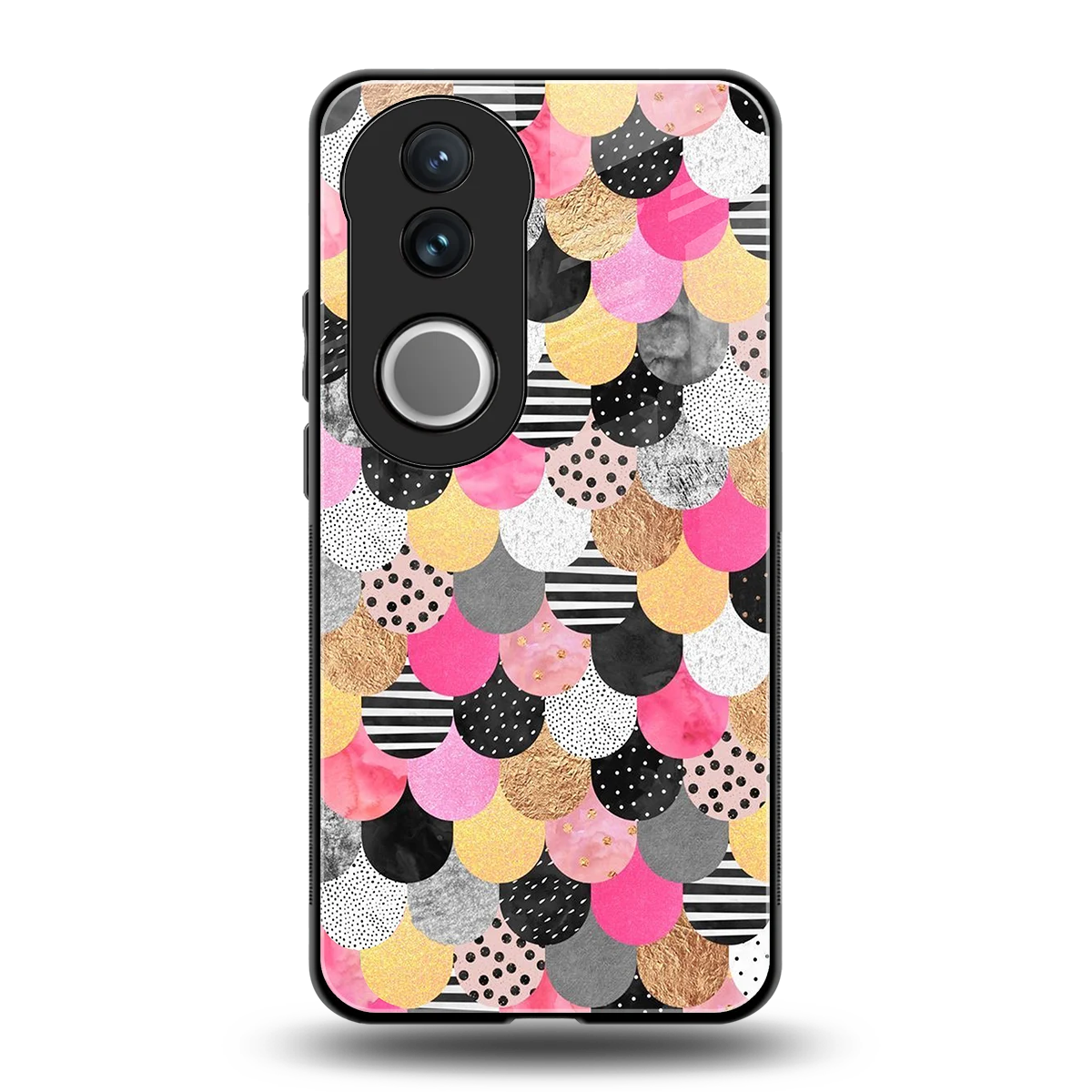 Mermaid Glow back phone cover | glass case for vivo v50