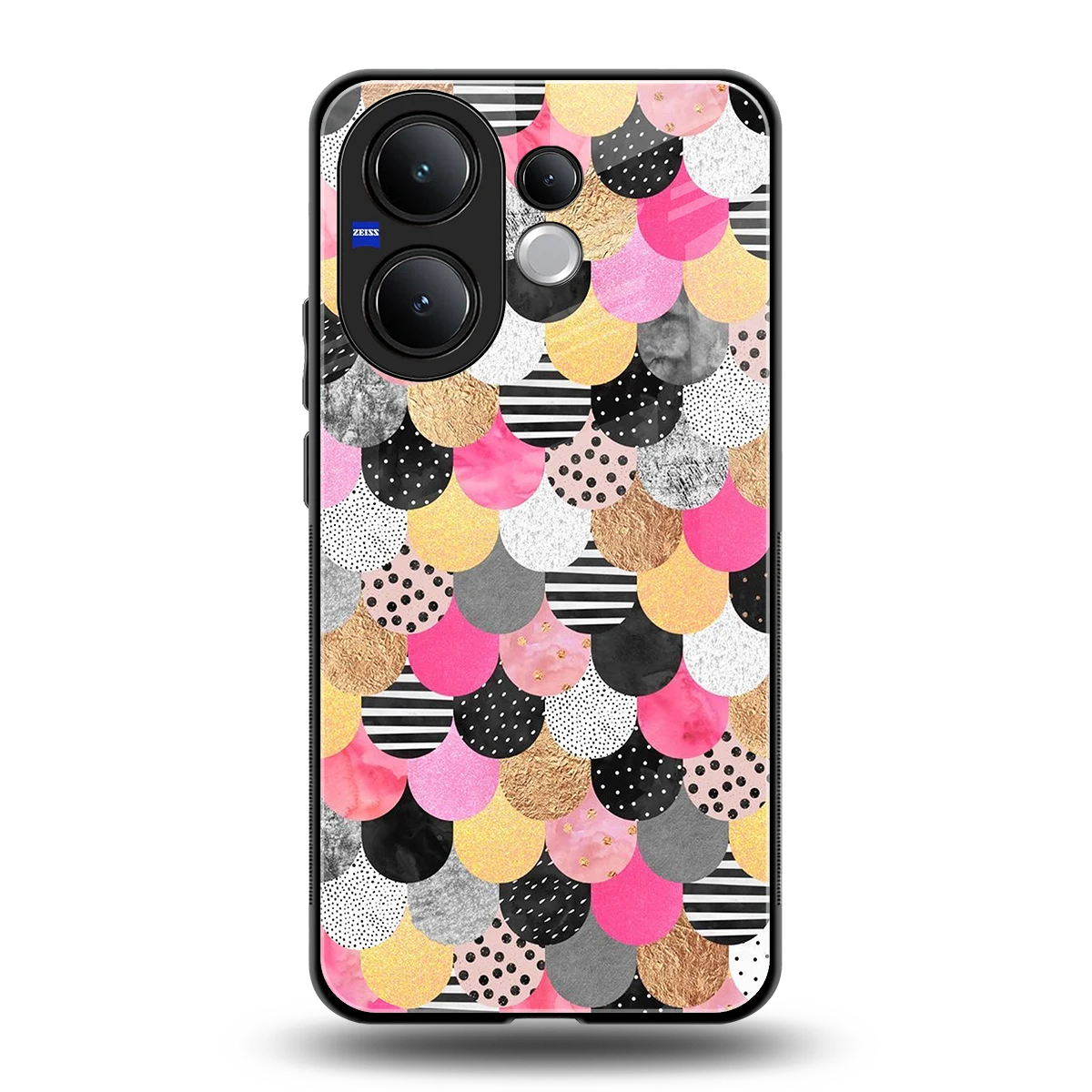 Mermaid Glow back phone cover | glass case for vivo v60