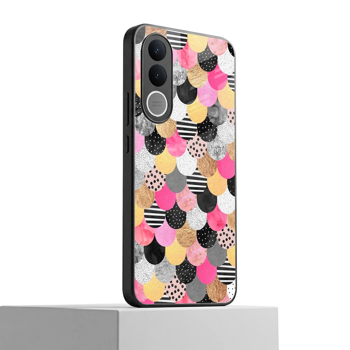 Mermaid Glow vivo v70 fe mobile cover | shockproof glass phone case