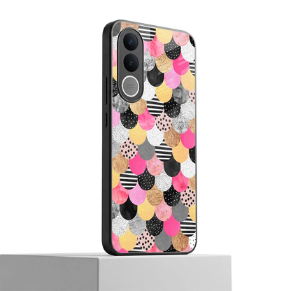 Mermaid Glow vivo v70 fe mobile cover | shockproof glass phone case
