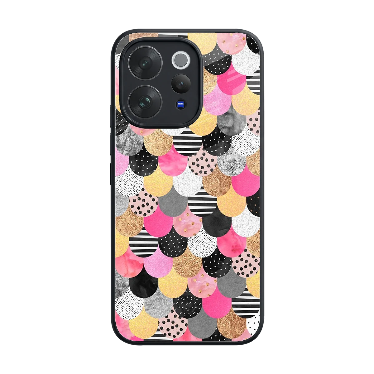 Mermaid Glow back phone cover | glass case for vivo v70