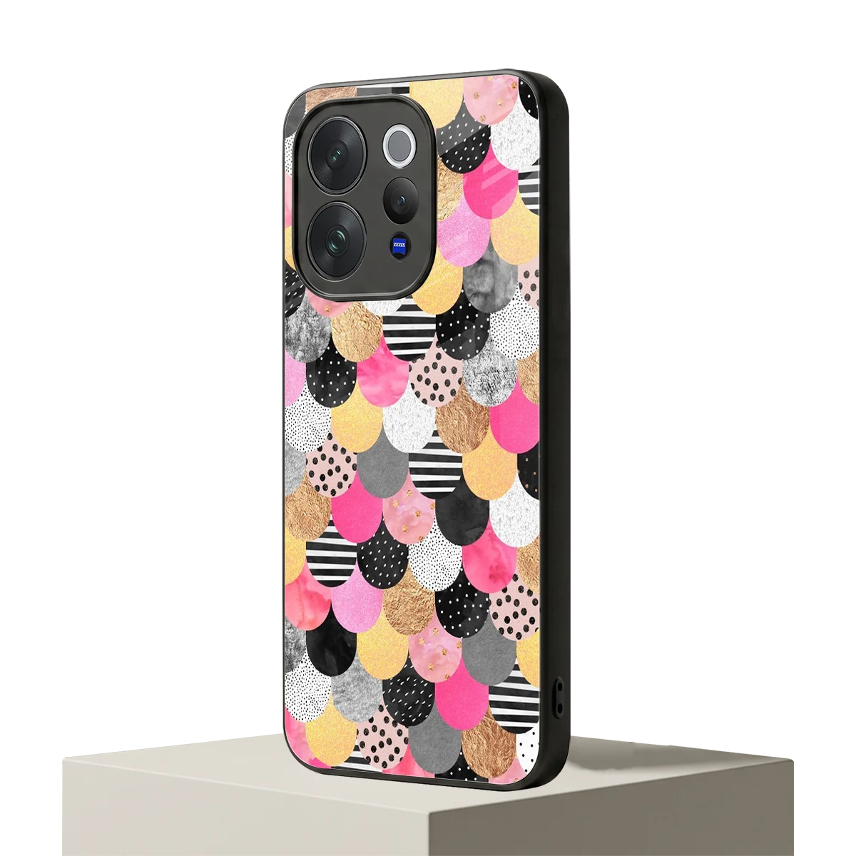 Mermaid Glow vivo v70 mobile cover | shockproof glass phone case