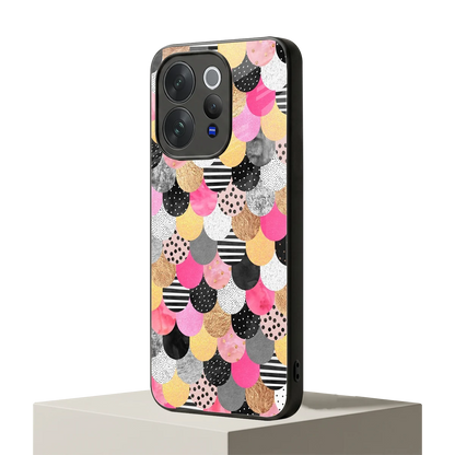 Mermaid Glow vivo v70 elite mobile cover | shockproof glass phone case