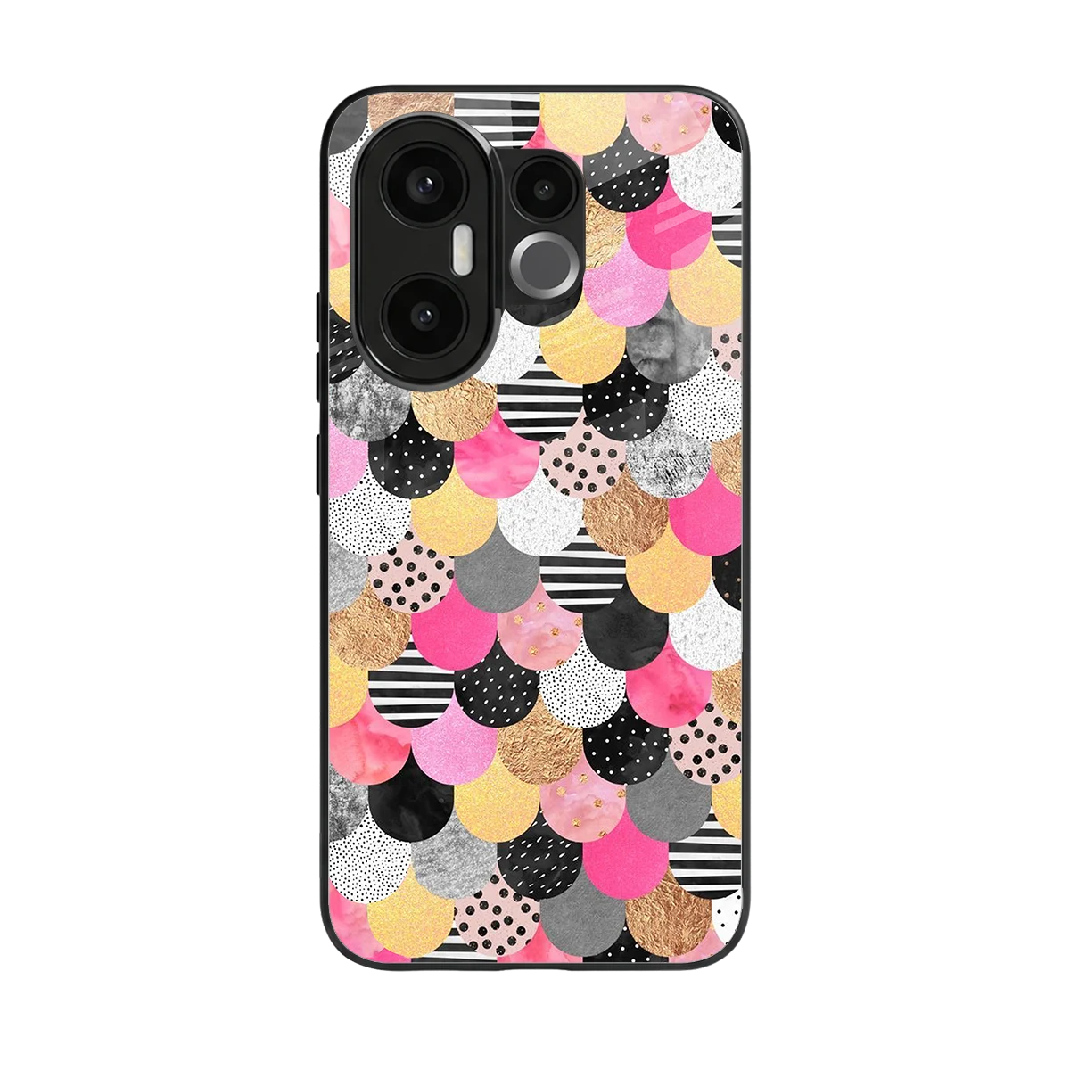 Mermaid Glow back phone cover | glass case for vivo x200 fe