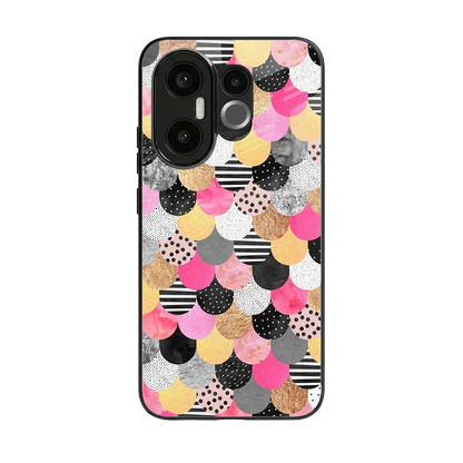 Mermaid Glow back phone cover | glass case for vivo x200 fe