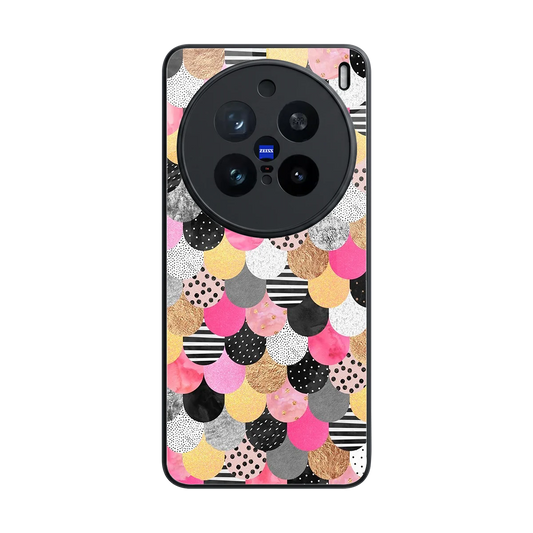 Mermaid Glow back phone cover | glass case for vivo x200 pro