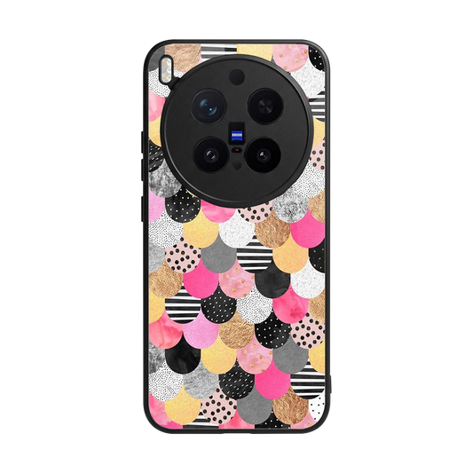 Mermaid Glow back phone cover | glass case for vivo x300 pro