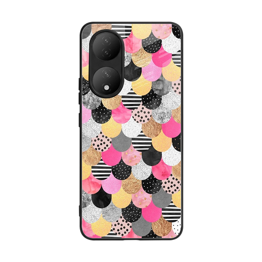Mermaid Glow back phone cover | glass case for Vivo-y100