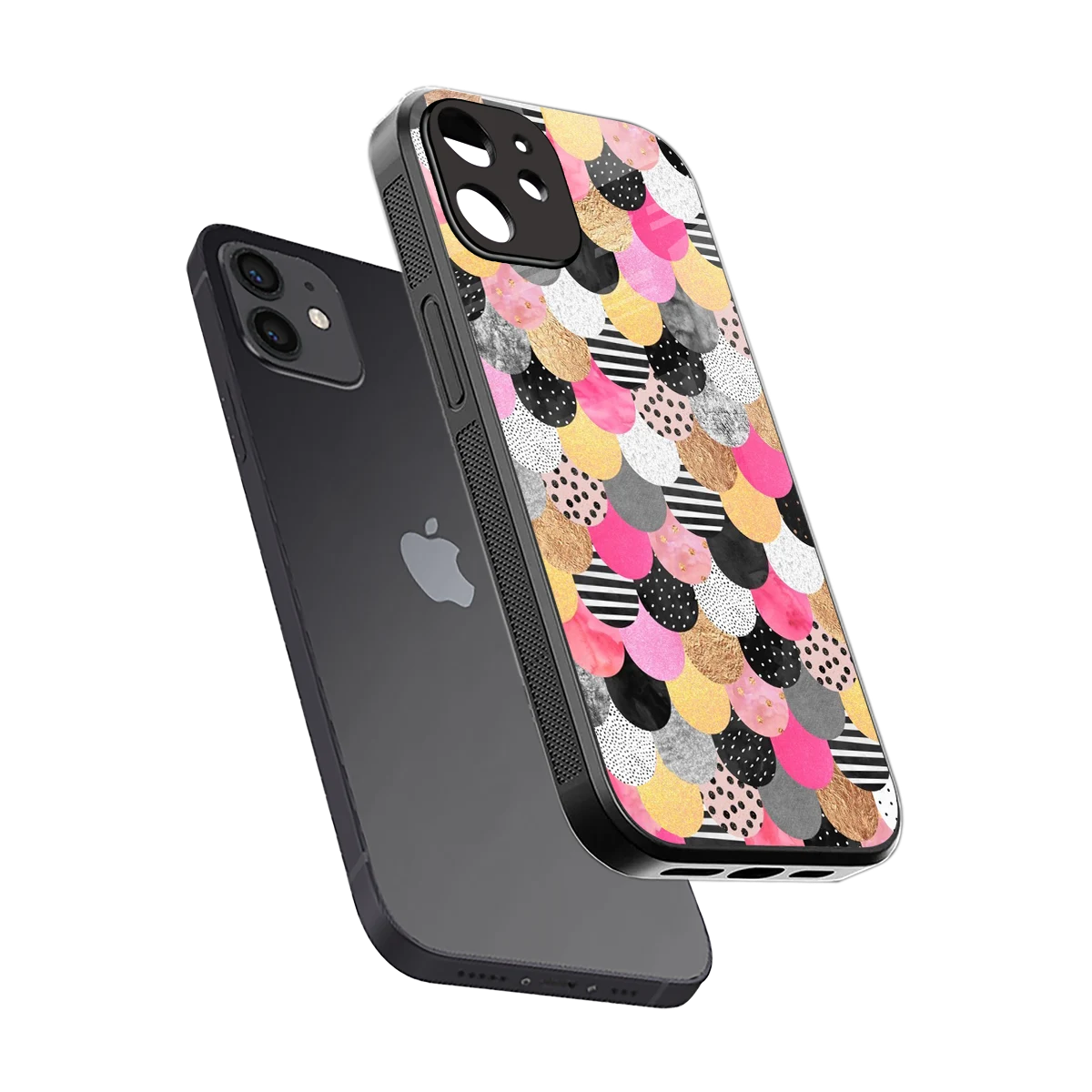 Mermaid Glow sleek iphone 11 cover with tempered glass back and TPU edges