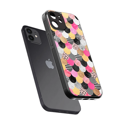 Mermaid Glow sleek iphone 11 cover with tempered glass back and TPU edges