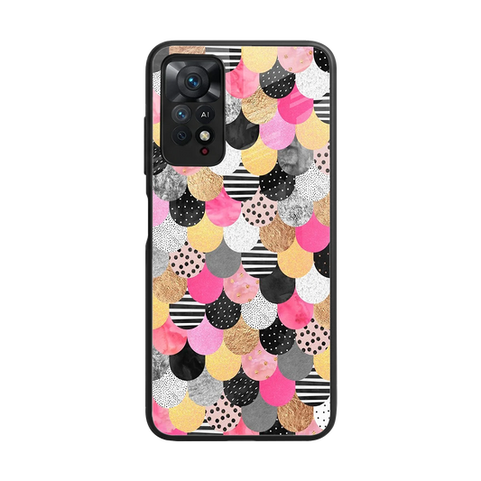 Mermaid Glow back phone cover | glass case for redmi note 11 pro
