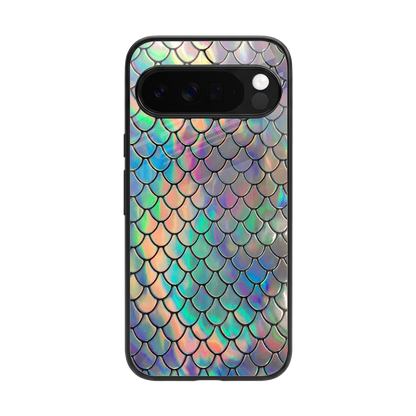 Mermaid back phone cover | glass case for google pixel 10 pro xl
