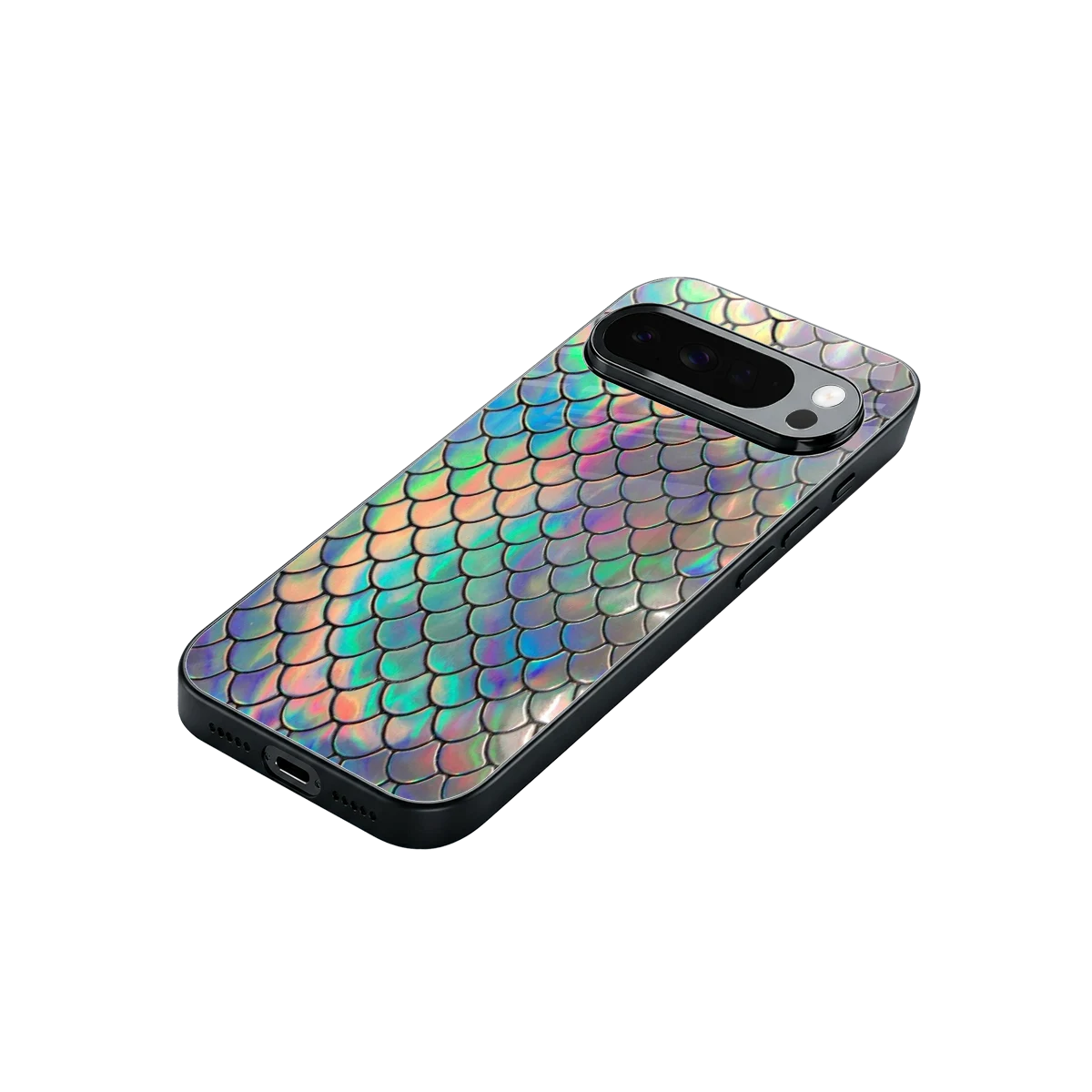 Mermaid stylish phone case for google pixel 10 pro xl | glossy glass and slim fit