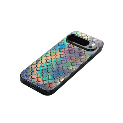 Mermaid stylish phone case for google pixel 10 pro xl | glossy glass and slim fit