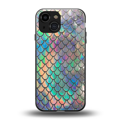 Mermaid back phone cover | glass case for iphone 12 mini