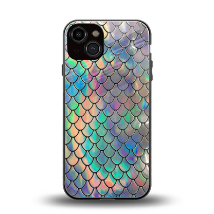 Mermaid back phone cover | glass case for iphone 13