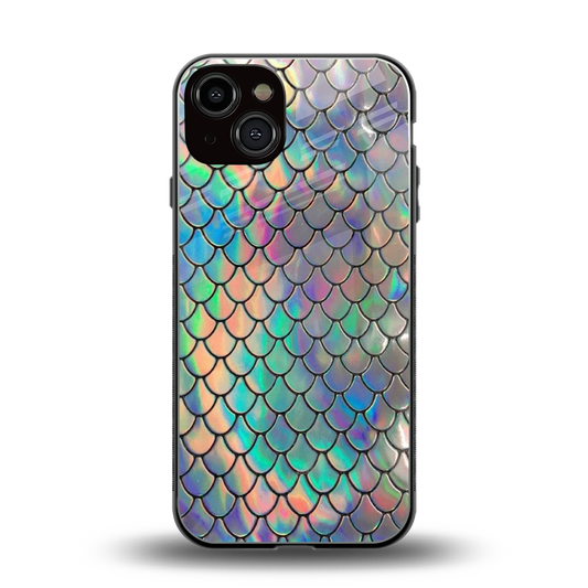 Mermaid back phone cover | glass case for iphone 14
