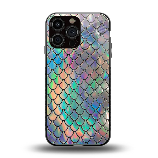 Mermaid back phone cover | glass case for iphone 15 pro max