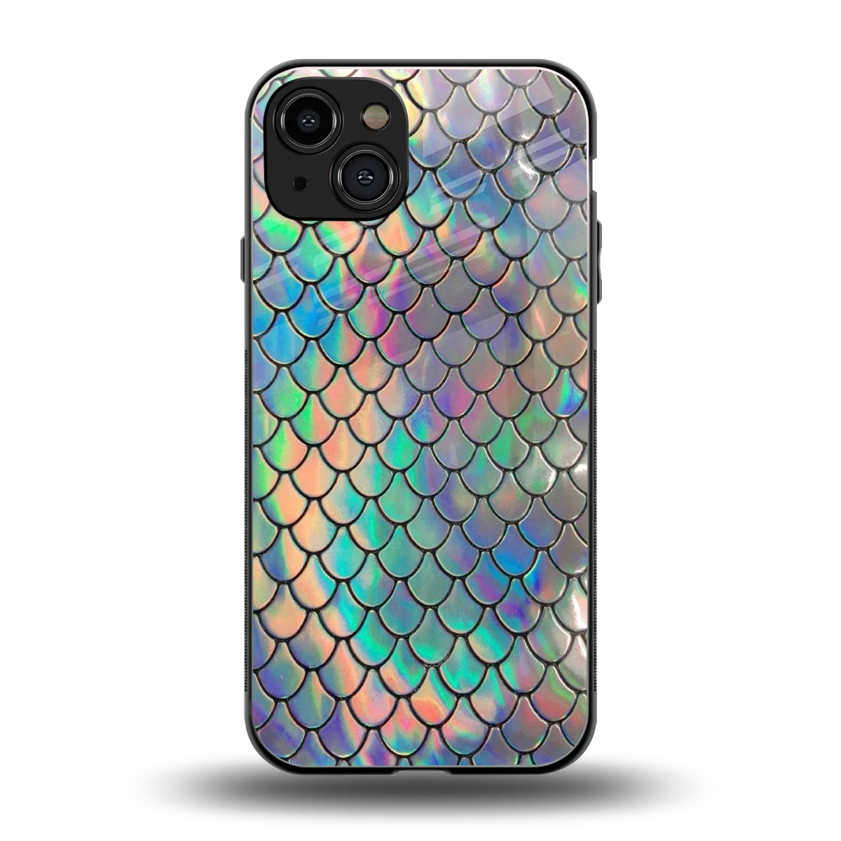 Mermaid back phone cover | glass case for iphone 15