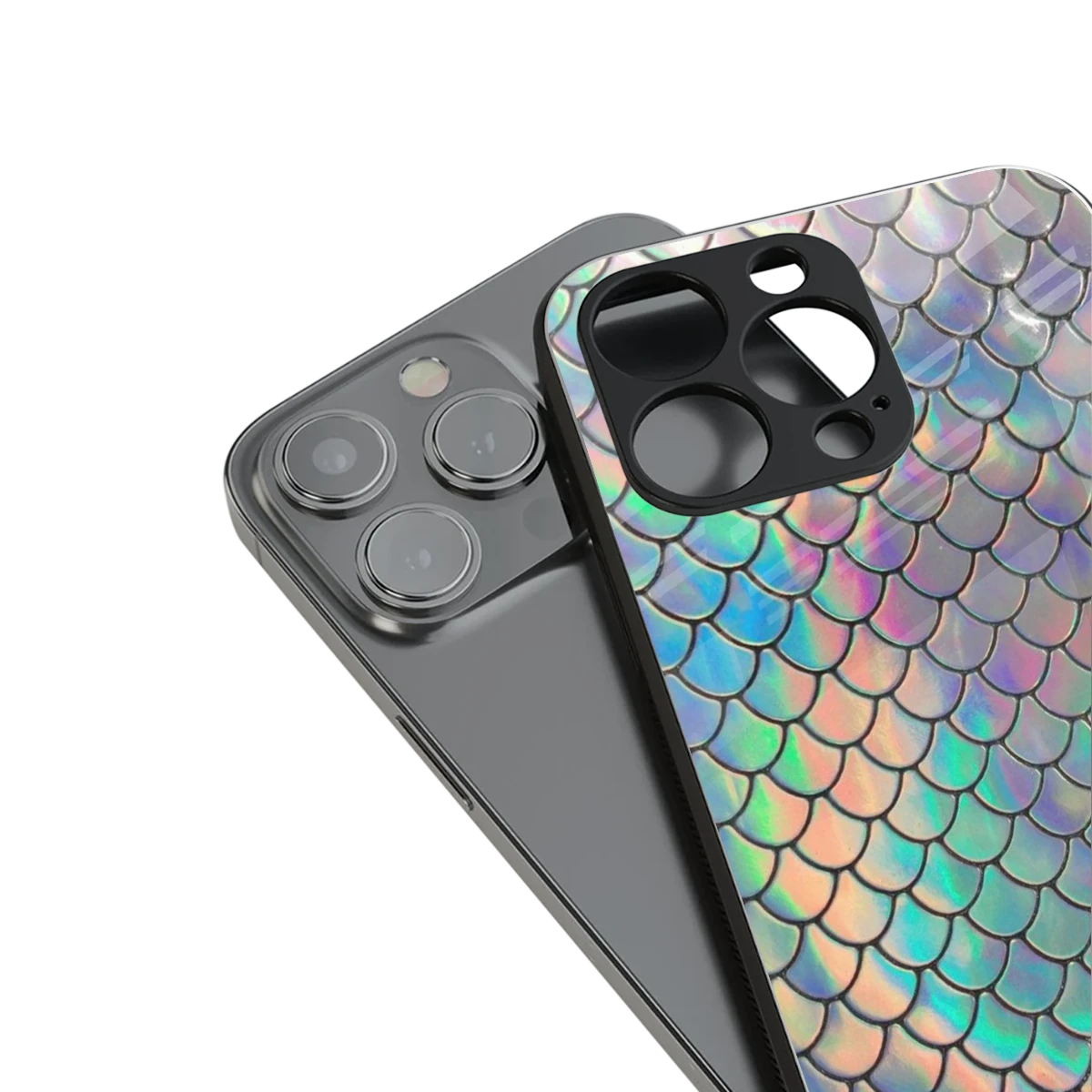 Mermaid stylish phone case for iphone 15 pro | glossy glass and slim fit